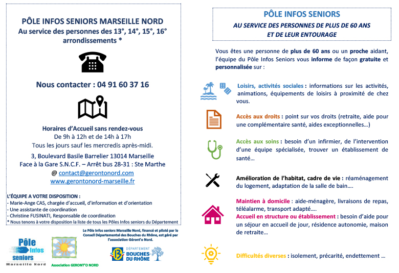 Pôle Infos séniors Marseille Nord